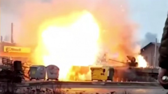 Защита Киевской области, кадры уничтоженной техники РФ. Фото: кадр из видео