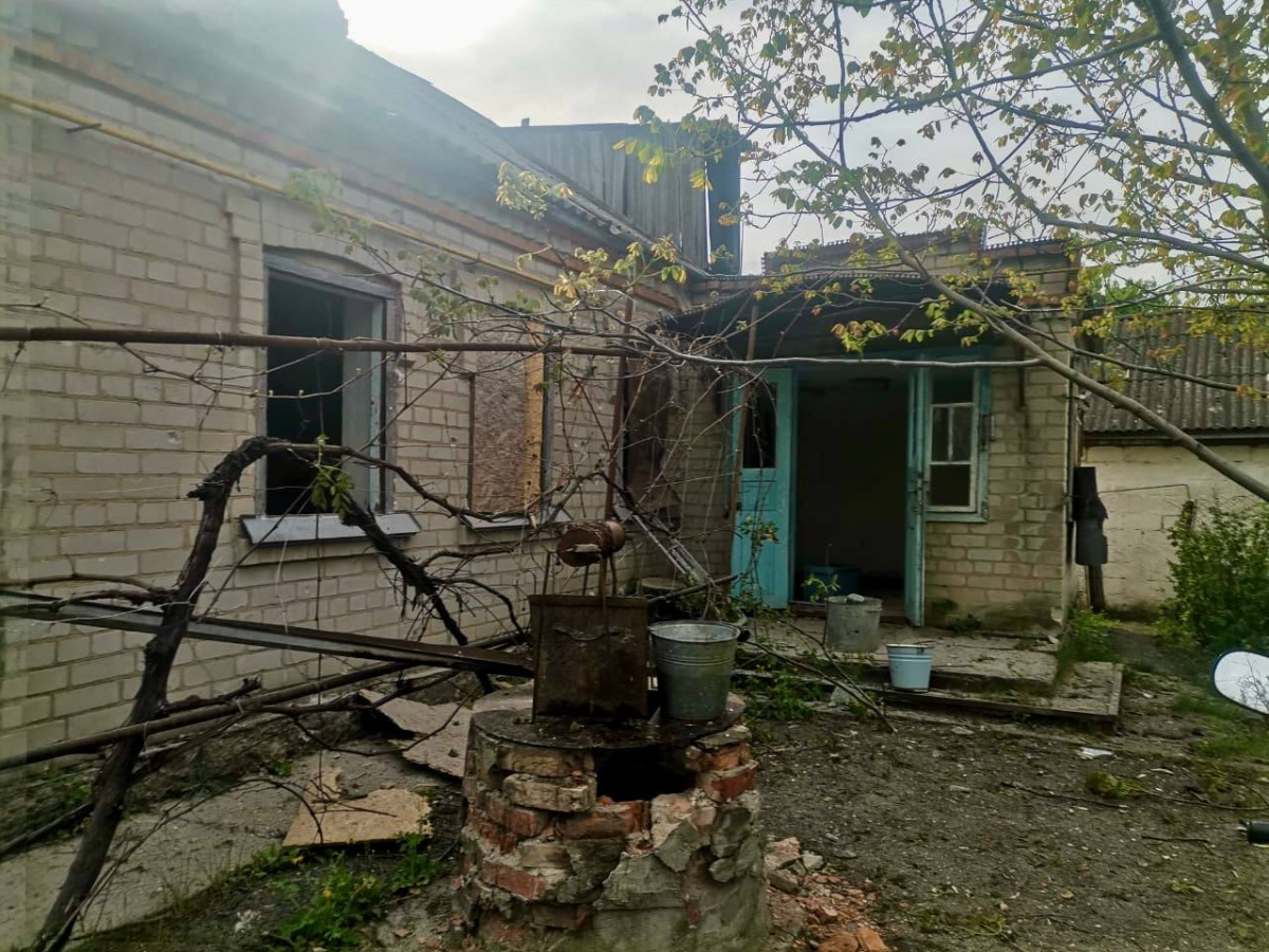 Последствия российского обстрела в Запорожской области. Фото: ОВА