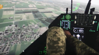 Чехія передала Україні тренажер F-16. Фото: кадр із відео